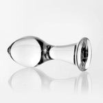 Glass Butt Plug,Big Anal Plug With Long Neck,Anal Training Sex Toys For Men Women Gay And Couples