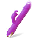 Thrusting Dildo Vibrators Adult Toys For Women - Sex Toys Dildos G Spot Rabbit Vibrator With 3 Thrust And 10 Vibrate Modes, Silicone Clitoral Stimulator Sex Toy For Solo And Couples - Purple
