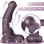 Realistic Horse-Inspired Dildo - Lifelike Texture & Design, Body-Safe Silicone, Suction Cup Base For Hands-Free Fun - Adult Toy For Pleasure & Exploration(X-Small) Brown