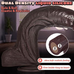 10.5'' Realistic Big Black Dildo, 2.3'' Diameter Thick G-Spot Dildo With Strong Suction Cup,Giant Real Skin Bbc Dildo For Clitoral Vagina Anal Stimulation