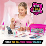 Sensations Slime Kit Asmr Edition - Holiday Slime Gifts For Teen Girls - Stress Relief Asmr Kit For Kids Ages 7+ - Diy Craft Set & Phone Holder - Multicolor