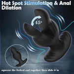 Anal Toys Vibrating Butt Plug, Large Anal Plug Vibrator With 8 Electric Shock & Vibrations, Anal Dilator Remote Control Vibrators, Prostate Vibrator Expanding Anal Sex Toys For Gay, Men & Women