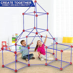180 Pack Fort Building Kits For Kids Age 4, 5, 6, 7, 8+ Years Old, Creative Stem Building Toys For Diy Castles, Tunnels, Play Tent, Ideal Christmas, Birthday Gifts For Boys & Girls