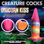 Unicorn Kiss Unipeg Tongue Glow-In-The-Dark Silicone Dildo For Men, Women And Couples. Glow In The Dark With Suction Base. 1 Piece