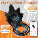 Vibrating Cock Ring Sex Toys For Men - Vibrator Penis Sleeve With Rabbit Clitoris Vibrators, Adult Toy Penis Ring Cock Sleeve, Sex Toy For Women Male Penis Extender, App Control Penis Rings