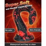 Tentacle Dildo Anal Sex Toys, 13.4" Liquid Silicone Fire Dragon Monster Dildo With Strong Suction Cup, Flexible Soft Butt Plug Prostate Massage Stimulation For Men And Women