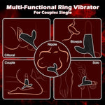 Vibrating Penis Sleeve Cock Ring With Clitoral Stimulator, Penis Ring Vibrator Extender With 10 Speeds For G Spot Stimulation, Girth Enhancer Sleeve Couples Adult Sex Toys For Men Women Pleasure