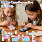 50 Pcs White Cartoon Blind Bags Mystery Mini Resin Figures for Kids Collecting Party Favor Toys