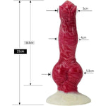 Silicone Realistic Squirting Dog Wolf Dildo With Suction Cup, Animal Dildos Thick Knot Ejaculating Prostate G-Spot Stimulation Anal Plug Buttplug Adult Sm Sex Toy For Beginner Women Men Couples