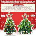 Christmas Pipe Cleaners Chenille Stems Xmas Tree Crafts Kit for 30 Mini Trees