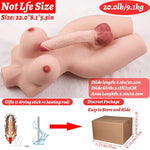 Shemale Sex Doll Torso, Lifelike Sex Doll For Gay Men Women, Realistic Sex Toy For Gay Sex Doll With Realistic Dildo Breasts And Anal, White Sex Dolls Ladyboy Sex Toys Dildo Unisex Masturbator 20Lb