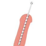 Penis Plug 6.2 Inch 11 Beads Design Adult Men Urethral Masturbation Glans Stimulation Pleasures Sex Toy (0.31 Inch)