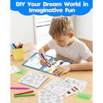 My Storybook Art Kit with Stickers, Create Your Own Story, 3 Pack, D-FantiX