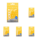 Pot-006 Spark Beads Pocket Portable Male Masturbator,Yellow (Pack Of 5)