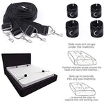 Bed Restraints Kit, Adjustable Fetish Sex Bondage Bedroom Bdsm Toy With Hand Cuffs Ankle Cuff For Couple