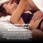 My First Willy Realistic Dildo, Adult Sex Toys For Beginners Or Anal, Soft Small Slim Real Feel Penis With Suction Cup Base, For Women, Men, & Couples, G Spot, 4.5 In, Flesh