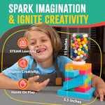Candy Dispenser Woodworking Kit for Kids, DIY STEM Building Set with Paints & Tools