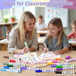 Bulk Washable Markers for Kids, 16 Colors, 256 Count