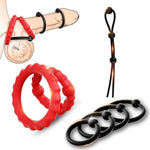 Adjustable Cock Ring Sex Toys For Men, 6 Pcs Penis Ring Cockring Cock Sleeve Cock Cage Pennis Extender Male Sex Toy, Adult Toys Penis Stretcher Cock And Ball Ring Mens Sexual Enhancers