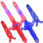 Light Up Toy Swords With Sounds, Led Toy Set With Removable Covers, Plastic Swords, Warrior Halloween Costume Accessories, Light Up Halloween Toys, For Kids
