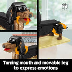 Dachshund Dog Building Toy Set,Adorable Dogs Figures For Girls Age 8-12,Gift Idea For Dog Lovers,Puppy Model For Kids Who Love Animals,Party Favors