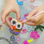 3000 Loom Rubber Bands Refill Kit, 75 S-Clips & 5 Hooks Bracelet DIY Yellow