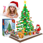 Christmas Tree Building Block: Festive Figures Building Set With Santa Claus, 586 Pcs For 6+ Ages Kids, Boys, Girls, Adult