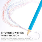 9 Color Erasable Gel Pens with 0.7mm Fine Tips, Whimsical Whirls Design