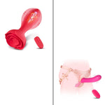 Vibrating Butt Plug & Strap-On Vibrating Dildo