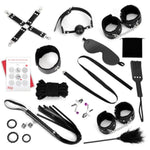Bdsm Bondage Restraints Kit, 14Pcs Upgrade Leather Couples Sex Toys With Storage Bag, Body-Safe Sexual Pleasure Tools For Women And Men