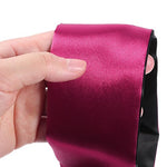 2 PC Satin Blindfold Sleeping Eye Mask, Black Red