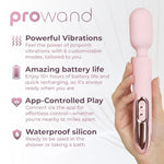 Prowand Wand Vibrator For Women - Clit And G-Spot Stimulator - Wide Variety Of Powerful Vibrations & Intensity Settings - App-Controlled For Interactive Use - Quiet & Waterproof