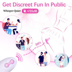 Adult Sex Toys For Women Pleasure - Wearable Thrusting Dildo With App?Remote Control Vibrators With 9 Powerful Double-Ended Dildos & Clitoral Vibrations Adult Toys For Women Sex Toy Public Play