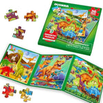 Travel Magnetic Puzzles For Toddlers 3 – 30+Pcs Dino Game With Extra-Long Play Book – Fun Travel Game Toy For Kids Ages 3-5 – Strong Magnets For Car Activities – Fun Toddler Puzzle Ages 3-4
