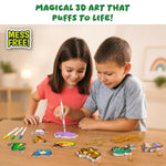 Aqua Puffs Animals Paint by Number Kit for Kids Art and Craft Gift