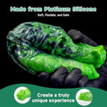 Dual Harmony Double-Ended Dildo- Silicone Horse&Wolfdog Dildo,Realistic Dual-Sided Dildo With Texture For Men Women,Fantasy Adult Sex Toys Thrusting Dildo For Couples (D301-Lv-F)