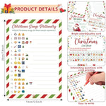 51Pc Christmas Trivia Cards -Xmas Festival Guessing Activity For Adults Coworkers Family Winter Holiday Party Events Christmas Party Supplies New Year'S Decorations
