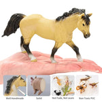 6Pcs 6" Large Horse Figurines Animal Toys For Kids, Realistic Plastic Farm Animal Figurines Toys For Toddlers, Horse Party Favors Birthday Gift Cake Toppers For Boys Girls
