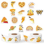 1000Pcs Pizza Food Waterproof Vinyl Stickers Self Adhesive Art Craft Scrapbooking Party Favor