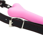 Adjustable Silicone Bone Gag – Soft BDSM Restraint for Couples Role Play (Pink)