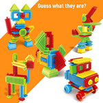 My First Baby Building Toys, 150Pcs Bristle Shape 3D Building Blocks Toy Set For Kids Ages 3-8 Years Old, Stem Educational Preschool Toys