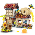 Honey Workshop Mini Building Set, Moc Creative Diy Simulation Architecture Toy, Collectible For Adults, Kids 8-12, Not Compatible With Classic Bricks (1242 Pieces)