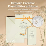 Handmade Deckled Edge Cotton Paper - Cold Pressed Texture for Artistic Projects