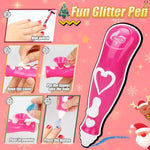 Kids Nail Polish Set For Girls, All In One Nail Art Kit With Nail Dryer/ Glitter Pen/ Nail Pen/ Eyeshadow - Birthday And Christmas Gifts For Girls Ages 5-12