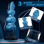 9.6" Huge Monster Dog Knot Dildo - Giant Fantasy Horse Silicone Dildos For Anal & G-Spot, Massive Knotted Dragon Sex Toys Prostate Massager With Strong Suction Cup, Adult Toy For Men Women Couples