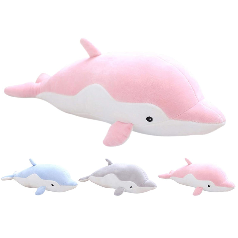 Soft Dolphin Plush Hugging Pillow Cute Dolphin Stuffed Animal Plushies Dolphin