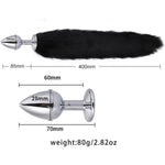 Anal Plug With Bunny Tail Plush Cat Ears Collar Nipple Clamps Sm Butt Plug Anal Toys Cosplay Sex Toy Kit For Women Men Set Of 4 Pcs