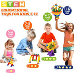 Hexagonal Building Blocks 160 Piece, Stem Toys Building Sets Kids Building Toys For 5+ Year Old Boys Girls, Educational Kids Toys Connecting Toys Preschool Classroom Must Haves Birthday Gifts
