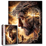 Christian 1000 Piece Jesus Crown of Thorns Jigsaw Puzzle for Adults, 20 x 27 Inch
