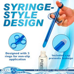 Xl Lubricant Launcher, 1-Hand Use, Smooth Tube For Easy Insertion, Syringe, Toy Friendly, Cap Included, Unscented, Blue, 2 Count